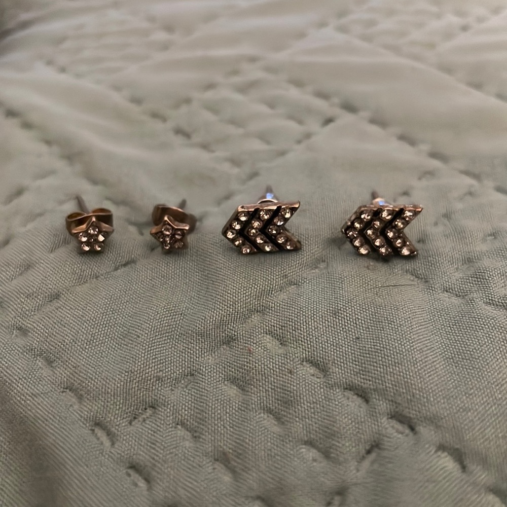 Silver earrings - two pairs